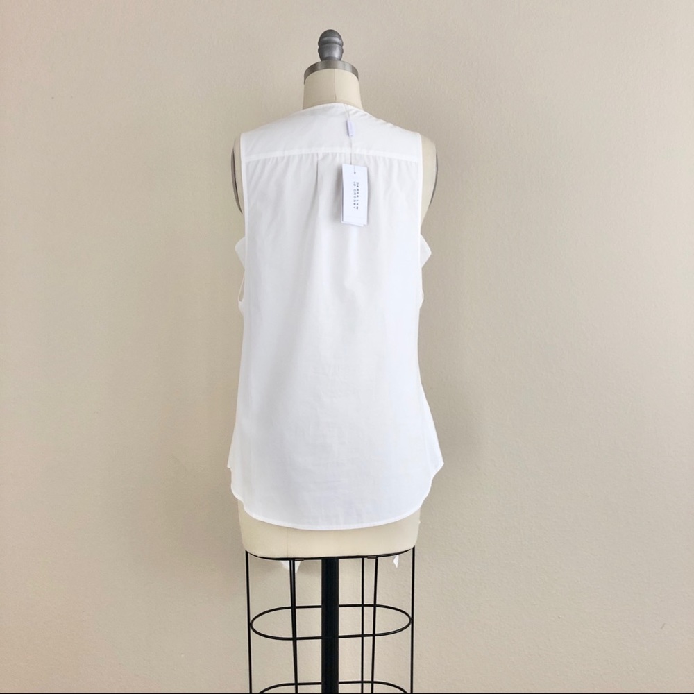 Derek Lam 10 Crosby Tie Waist Button Front Blouse - Picture 3 of 6
